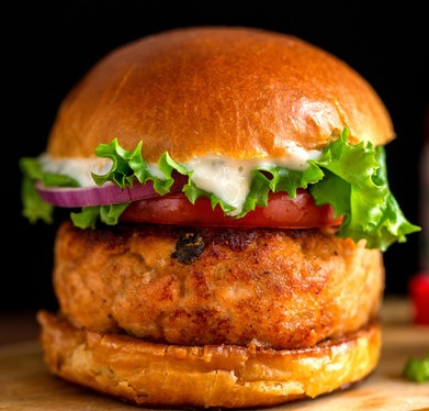 Salmon Croquette Burgers - Burgers Recipe