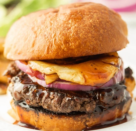 Teriyaki Trifecta Burger Recipe - Burgers Recipe